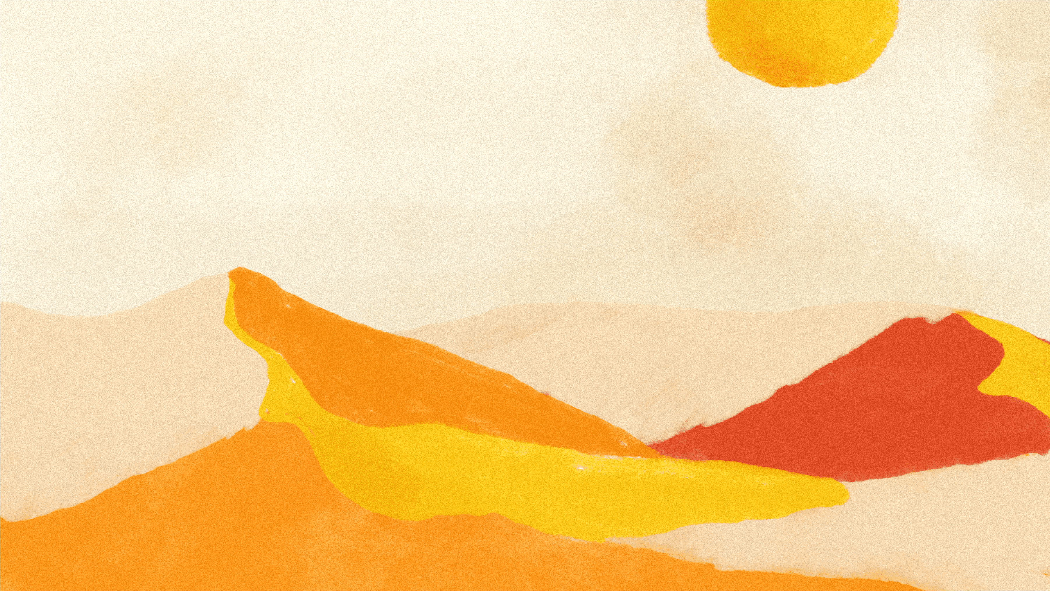 Arrière plan - Aquarelle d'un désert